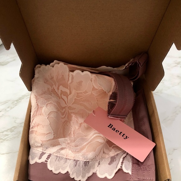 Baetty Lace Bra Full Coverage Wireless Bras 36C - Picture 6 of 8